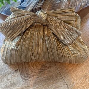 Gold clutch with or without strap